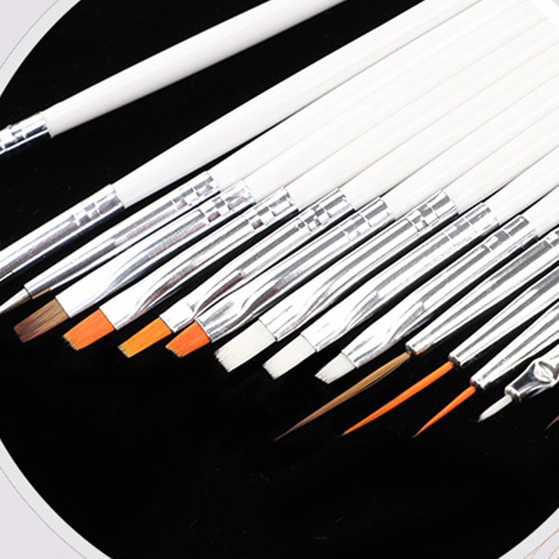 [Hàng mới về] Set 15 cọ vẽ móng tay nghệ thuật dễ sử dụng tiện lợi