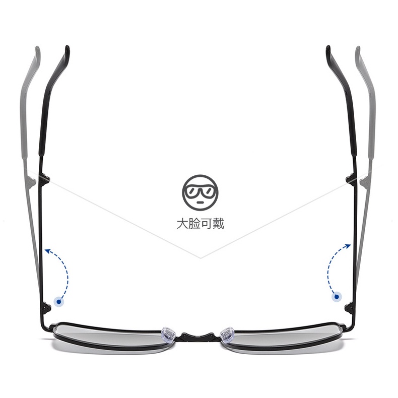 Kính quang sắc mới Kính râm phân cực nam có thể gập lại Kính đổi màu