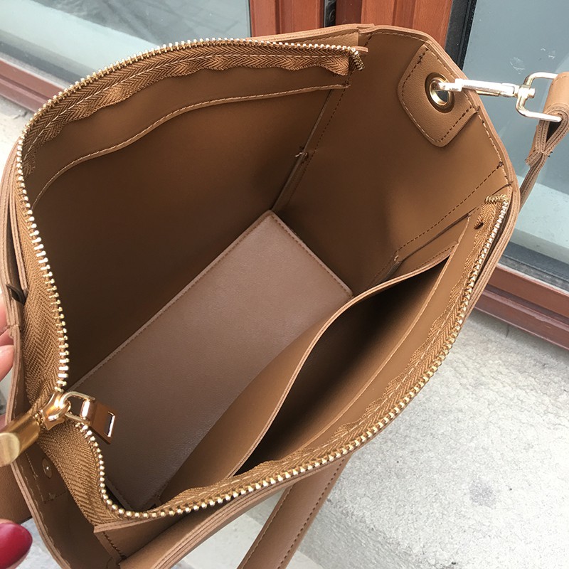 [SẴN] Túi tote da nhiều ngăn vừa A4 - P018 | BigBuy360 - bigbuy360.vn