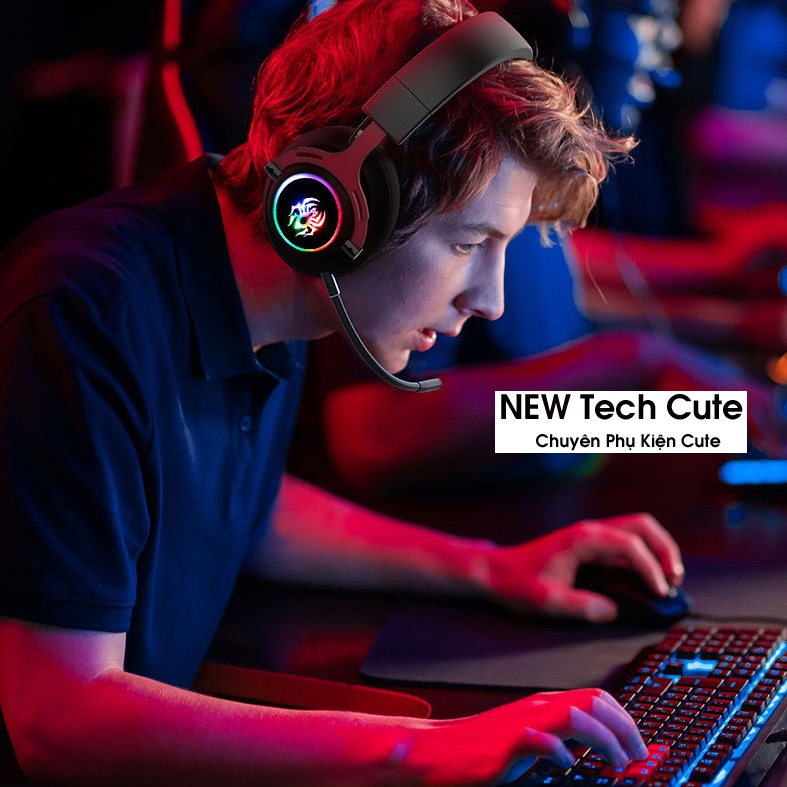 Tai Nghe Chụp Tai, Tai Nghe Nhạc Có dây chơi GAME G60 Âm Thanh 7.1| LED Nổi Bật Siêu Phẩm Cho Máy Tính PC - LAPTOP