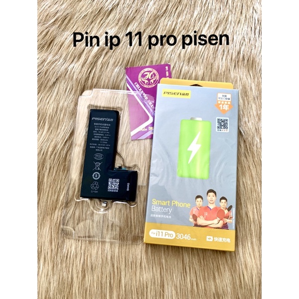 pin đt táo 11 pro zin pisen (như hình chụp)