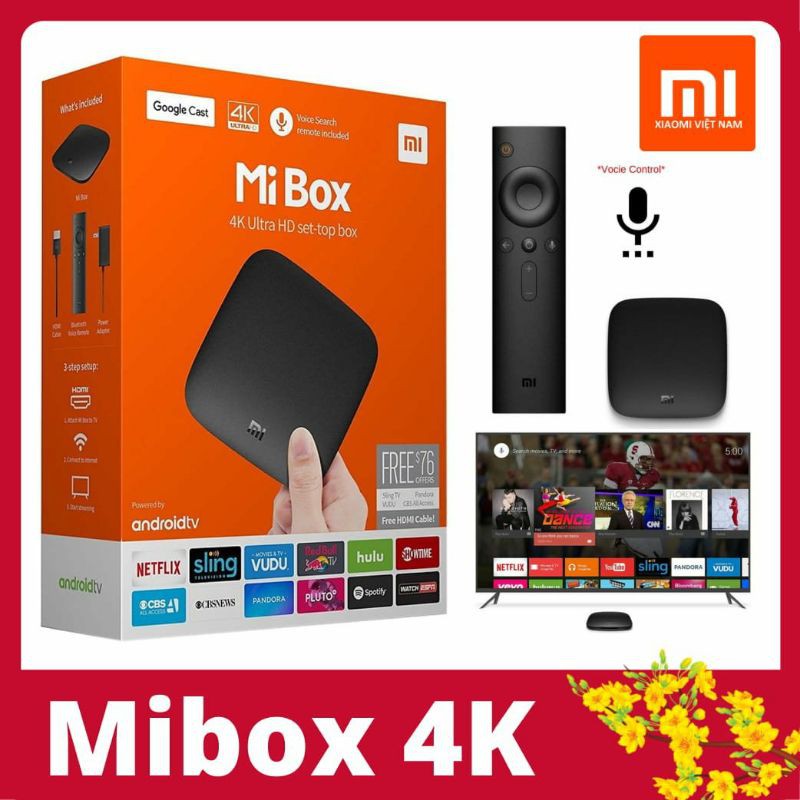Mi Box TV 2018 - Phiên bản 4K 9.0 QT