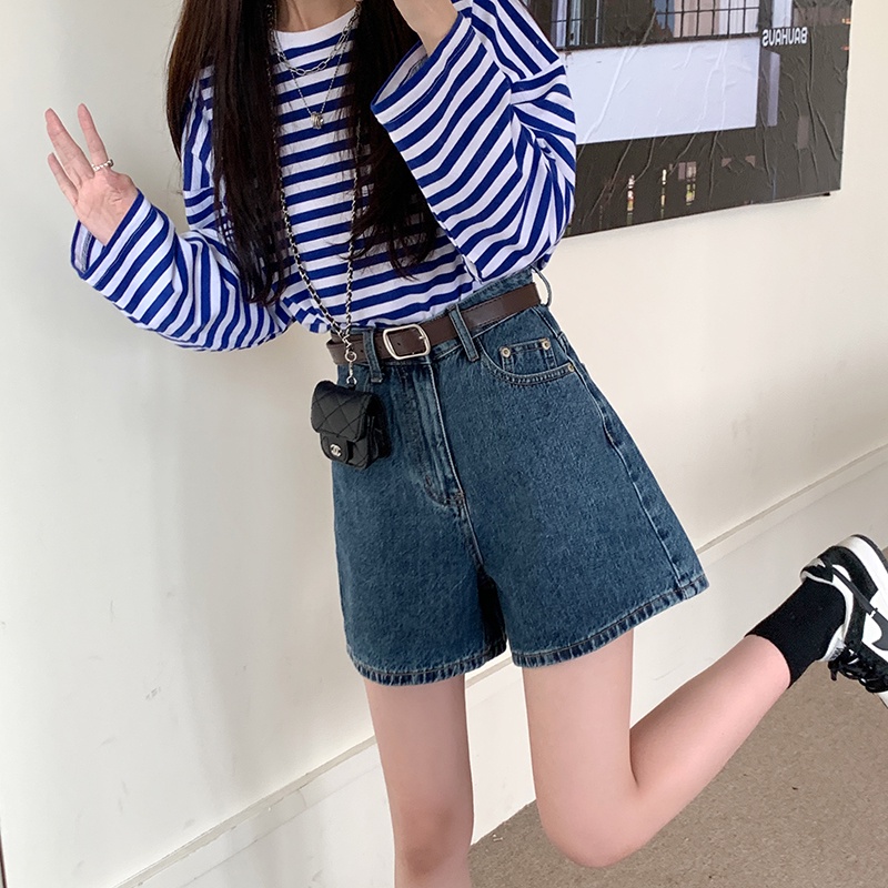 Quần Short Denim Lưng Cao Phong Cách Mới Mùa Hè 52950