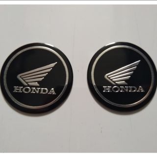 Bộ 2 tem logo 3D kim loại có keo 3M