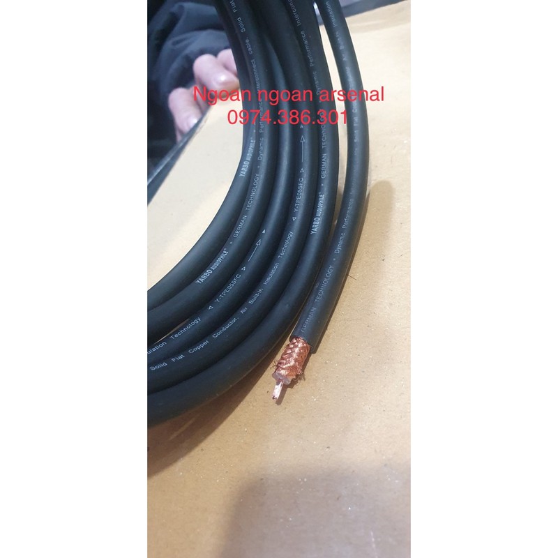 Dây tín hiệu âm thanh coaxial audio cao cấp nhập khẩu hãng YARBO Đức. báo giá 1 mét rời chưa jack