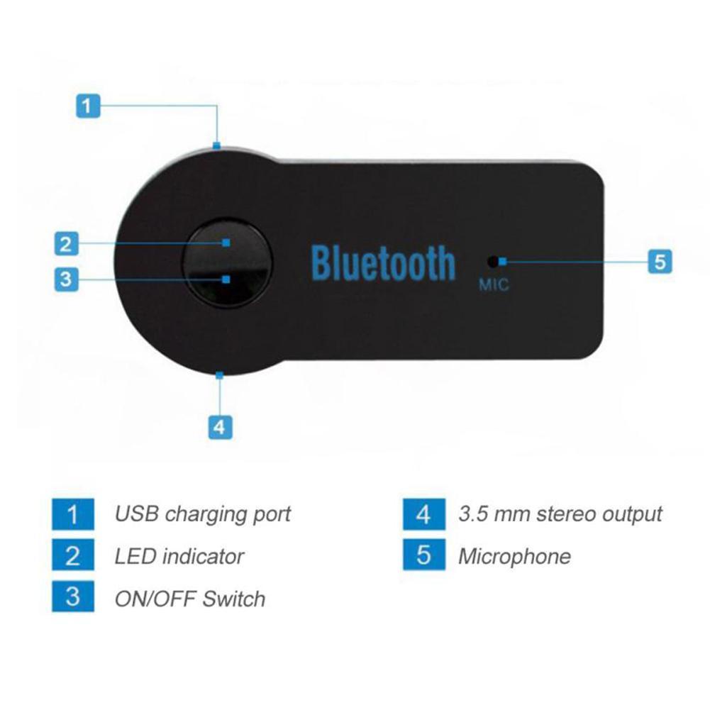 Đầu Chuyển Đổi Âm Thanh Bluetooth 3.5Mm G3A6 L3P9 Aux C5Q3 Chuyên Dụng Cho Xe Hơi
