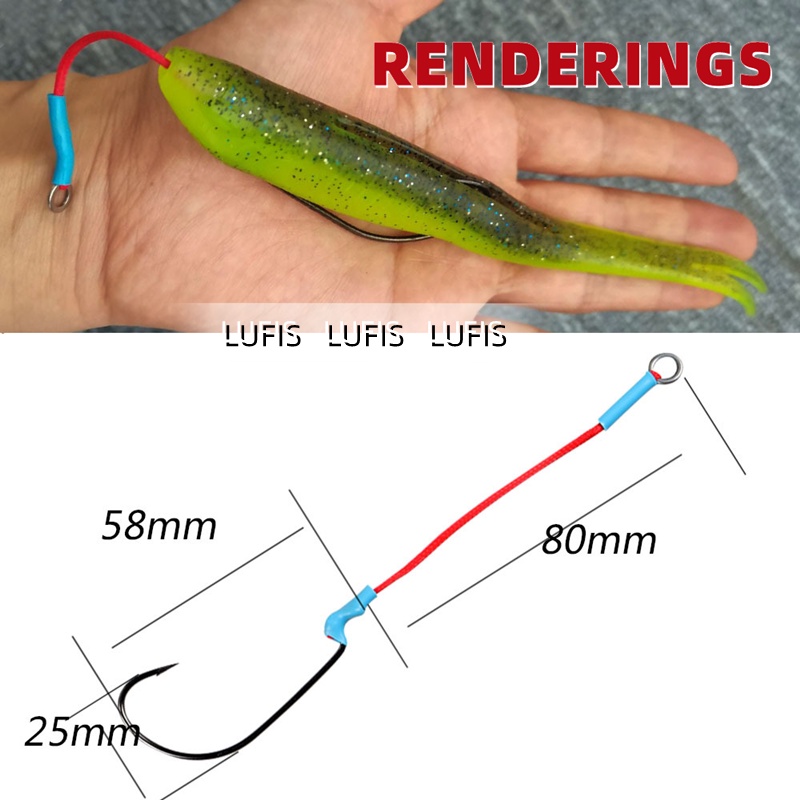 Set 3 Mồi Câu Cá Giả Bằng Nhựa TPE Mềm 18G Chuyên Dụng