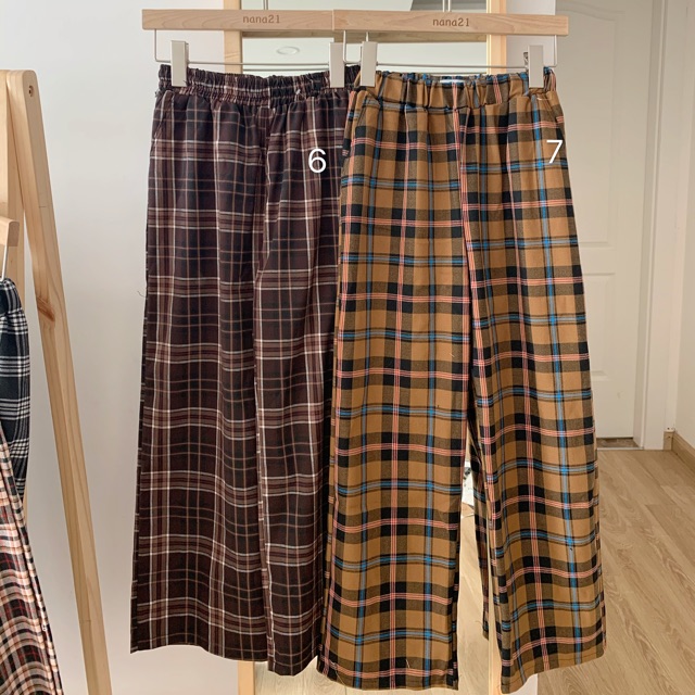 Quần culottes kẻ caro (nhiều màu) | BigBuy360 - bigbuy360.vn