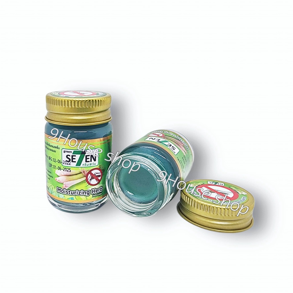 (15gram) 01 Dầu Cù Là Green Seven Moisturizing Herb Thư Giãn Giúp Ngủ Ngon và Ngăn Côn Trùng Cắn Thái Lan