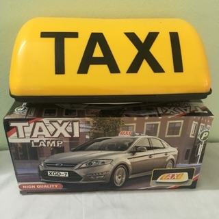 Mào Taxi đế nam châm có đèn