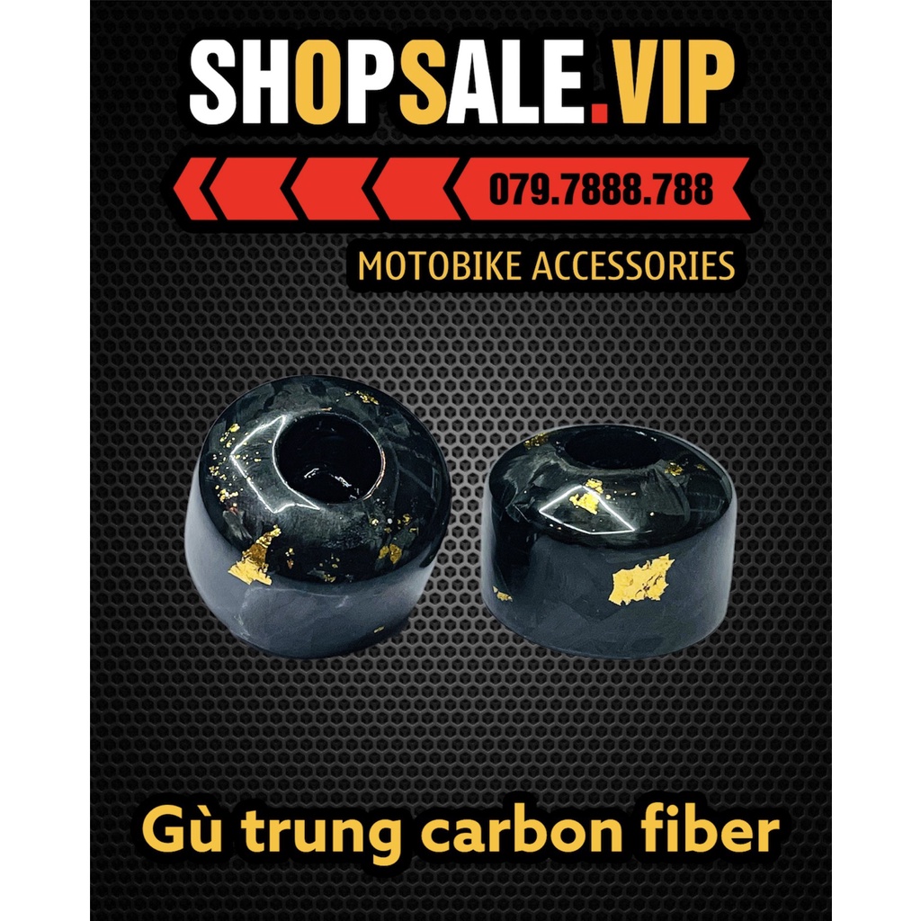 Gù Trung Carbon Forget Màu Đen (Vảy Gold)