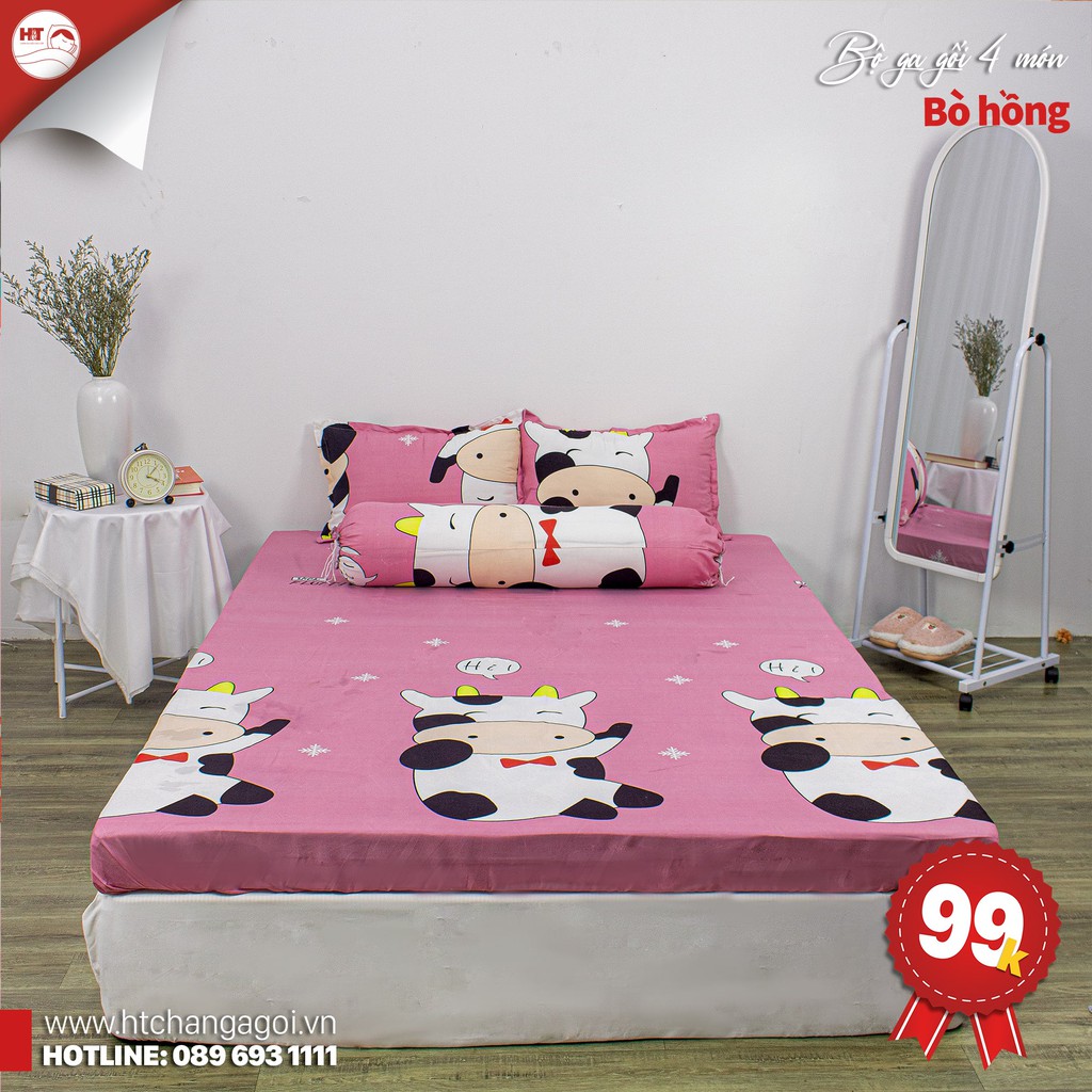 Bộ Ga Gối 4 Món  Họa Tiết Hoạt Hình Dễ Thương Cho Bé kích thước khác nhắn tin cho shop H&T CHĂN GA GỐI | BigBuy360 - bigbuy360.vn