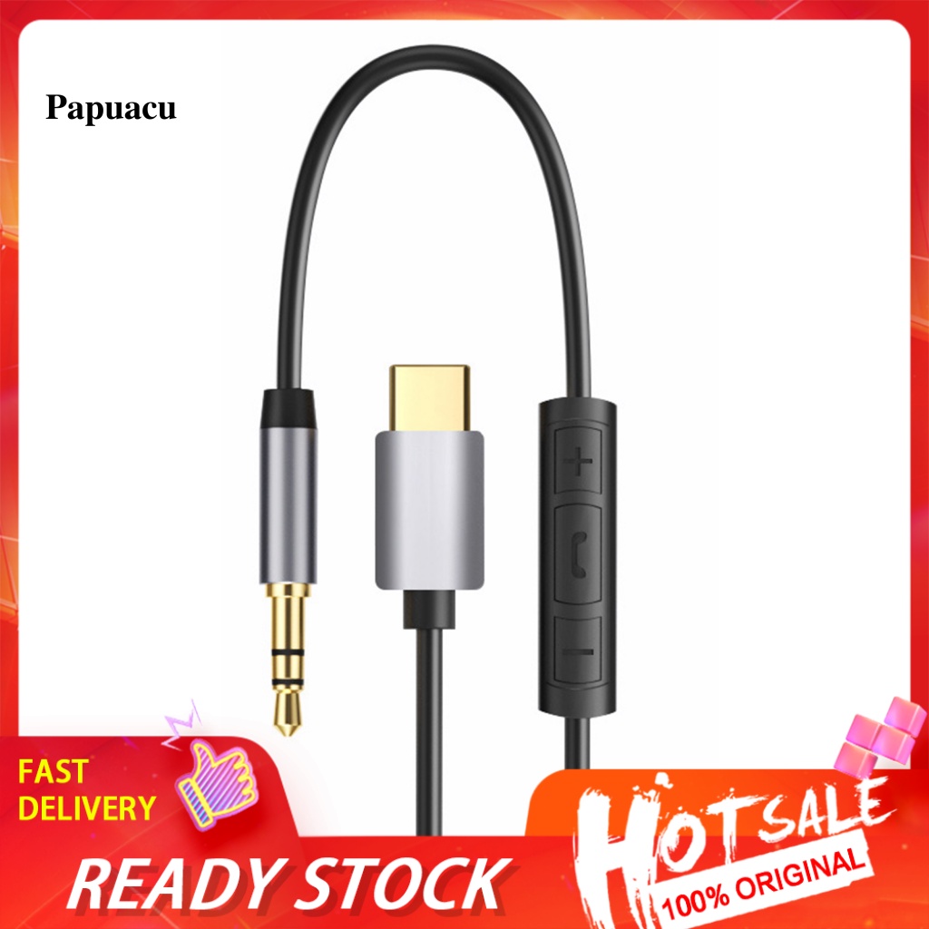 Dây Cáp Chuyển Đổi Âm Thanh Type-C Sang 3.5mm AUX Chống Rỉ Sét Chuyên Dụng Cho Xe Hơi / Máy Tính