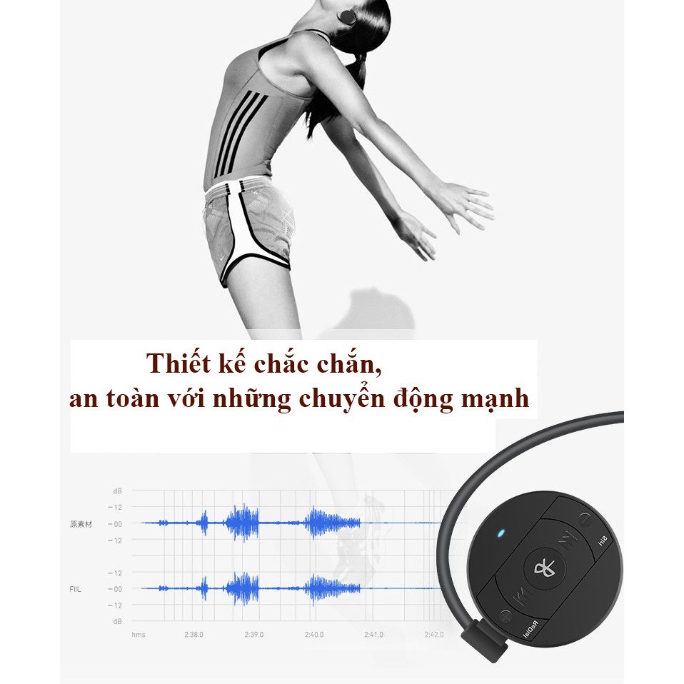 Tai nghe Bluetooth tai nghe không dây thể thao tai nghe chống nước kèm mic pin 20 giờ PKCB PF172 | BigBuy360 - bigbuy360.vn