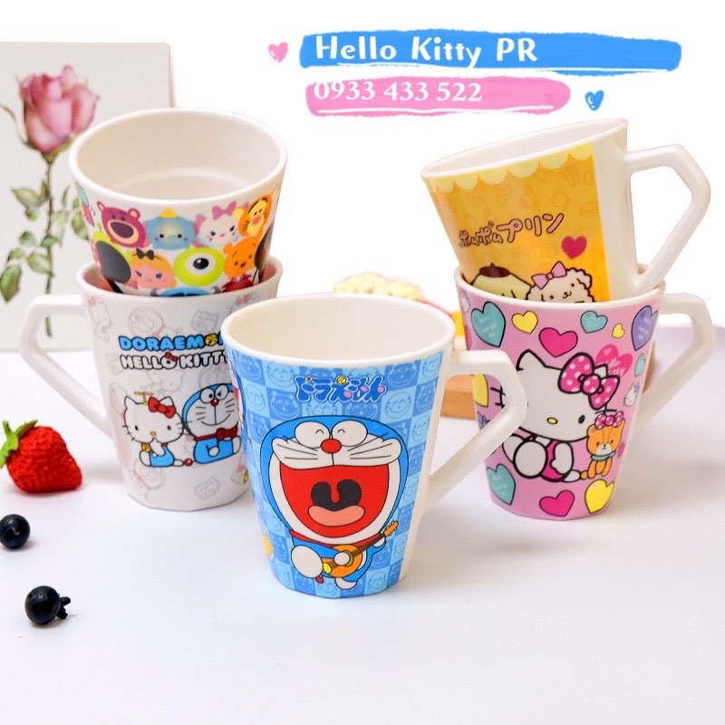 Ly có quai HelloKitty - Doremon Doraemon - Melody