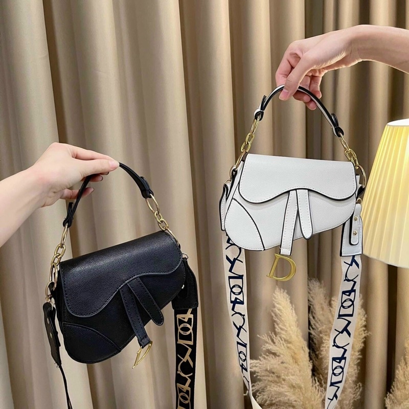 Túi yên ngựa dây chữ bản to thời trang hot hit 2021