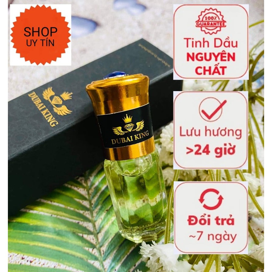 💥 Tinh Dầu Nước Hoa Dubai Chai 3ml Đủ Mùi cho Nam và Nữ Có Hộp Sang Trọng