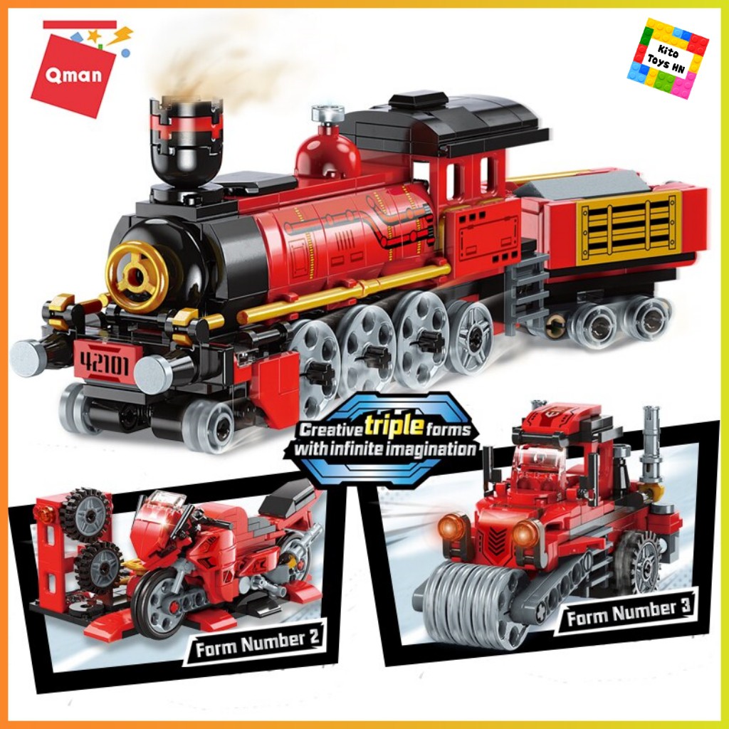 Bộ Đồ Chơi Lego Lắp Ráp Mô Hình Qman 42101 Tàu Hỏa Biến Hình 305 Chi Tiết Cho Trẻ Từ 6 Tuổi