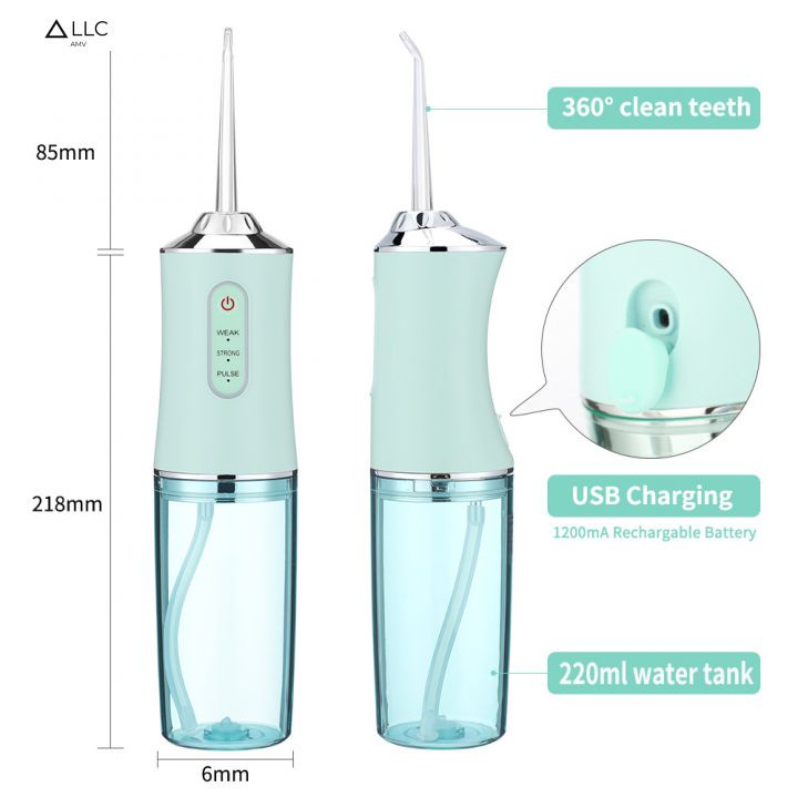 Tăm Nước ORAL IRRIGATOR Có 4 Bộ Đầu Tặng Kèm Máy Tăm Nước Vệ Sinh Răng Miệng Được Nha Sỹ Khuyên Dùng