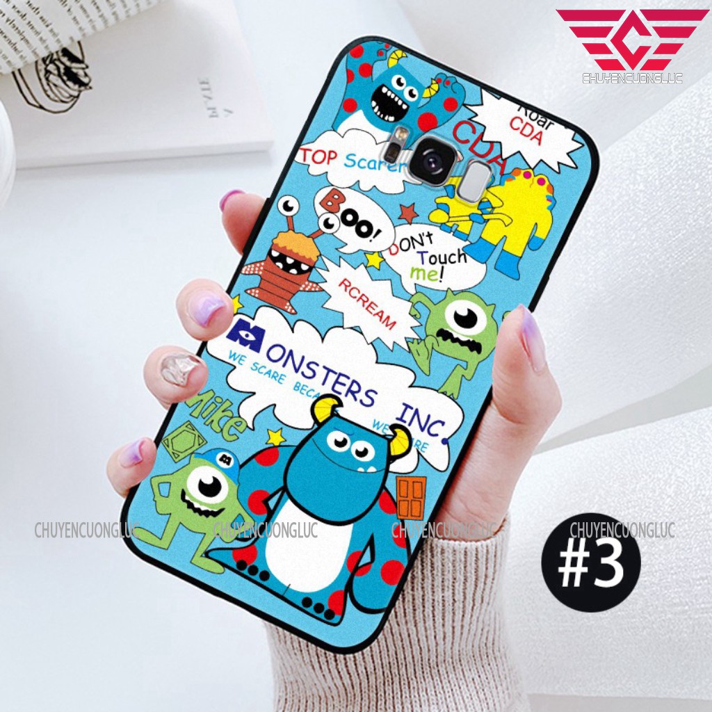[HOT] Ốp lưng samsung A02S A12 S8 S8+ S9 S9+ S10 S20 S10+ Note 9 10 điện thoại mềm mặt nhám họa tiết quái vật