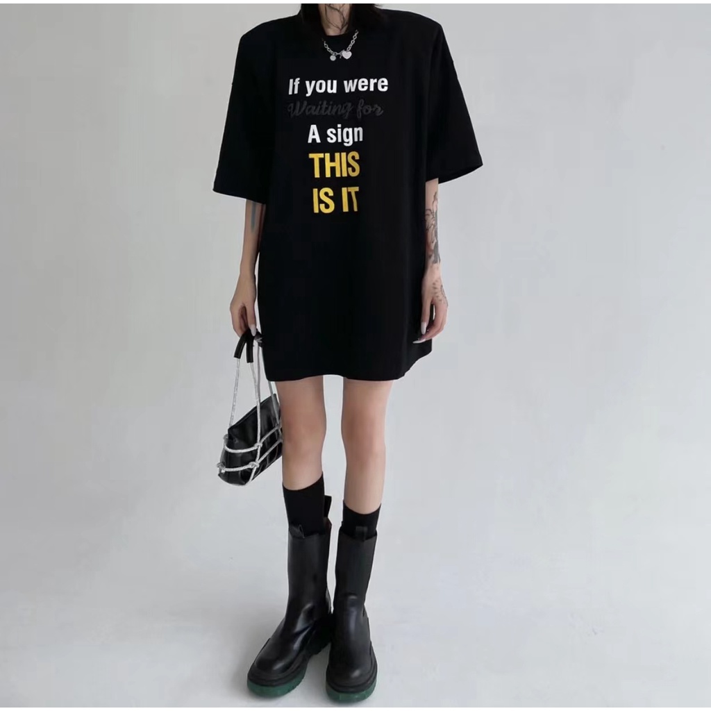 VETEMENTS 2022SS Letter Print Embroidered American Oversize Street Casual Couple Short Sleeve T-Shirt