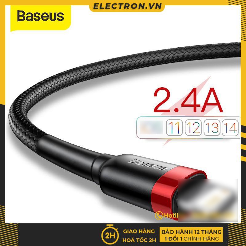 Cáp sạc nhanh,truyền dữ liệu tốc độ cao Baseus Cafule cho ip/tablet táo ( 2.4A,Sạc nhanh,Siêu bền)