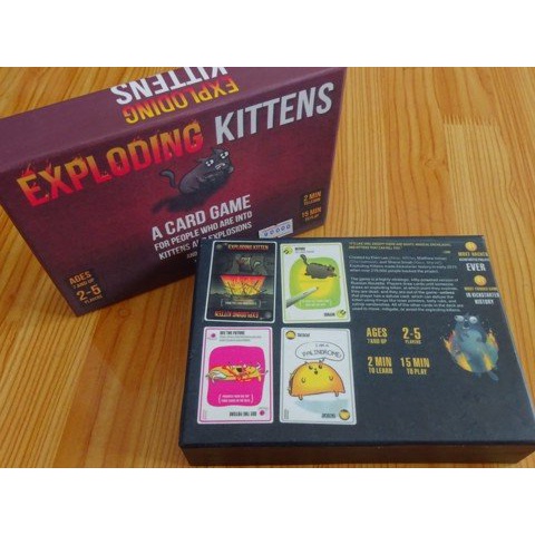 TRÒ CHƠI VUI NHỘN - MÈO NỔ - EXPLODING KITTEN - PHIÊN BẢN 16 - TIẾNG VIỆT - HỘP ĐỎ