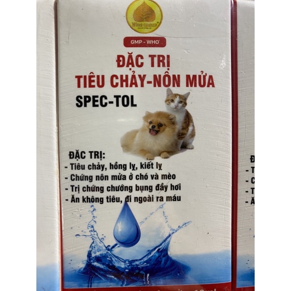 Đặc trị tiêu chảy - nôn mửa Spectol dùng cho chó mèo