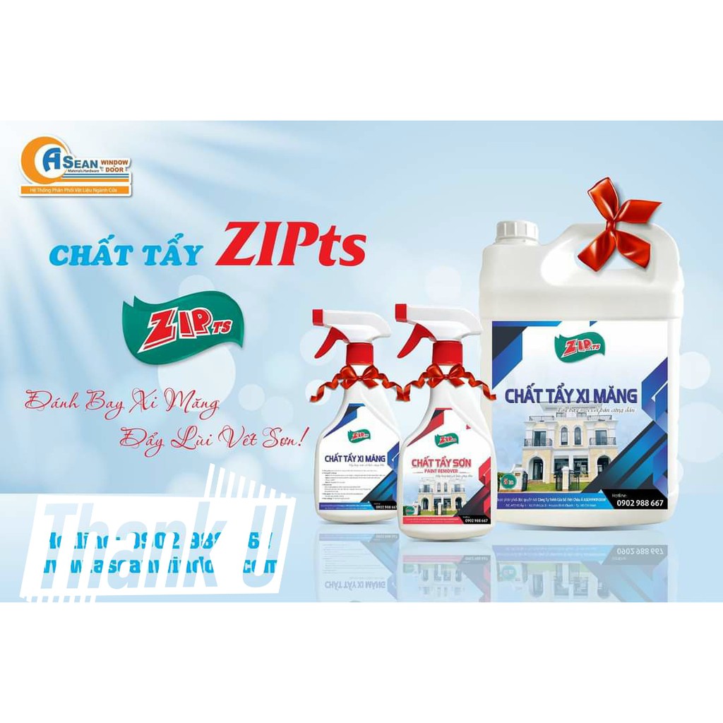 CHẤT TẨY SƠN, XI MĂNG ZIP