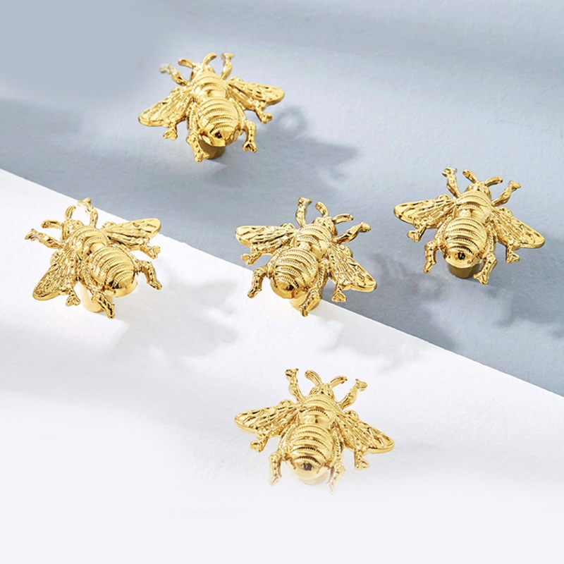 1 Tay Nắm Cửa Tủ Bằng Đồng Thau Hình Con Ong Độc Đáo