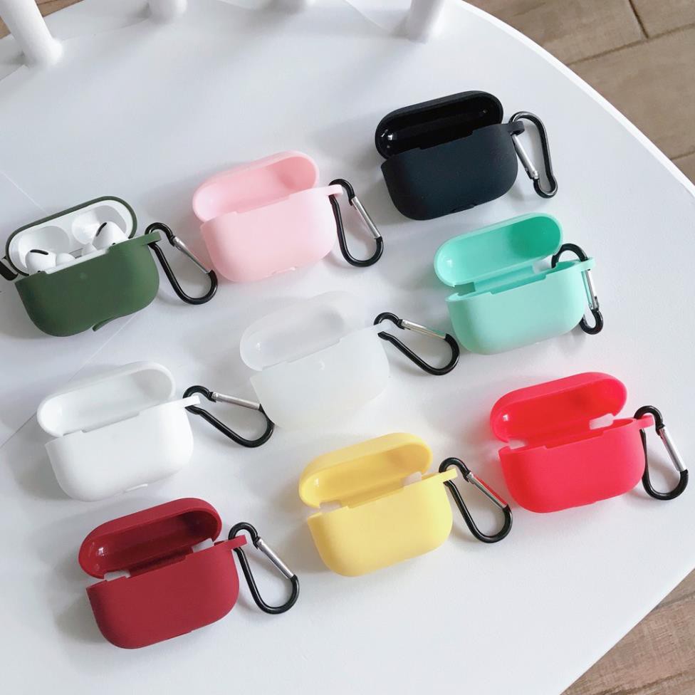 Vỏ Bao Đựng Bảo Vệ Hộp Sạc Tai Nghe, Case Airpods 2/3/1/i7/i9/i12/Pro - Sillicone Dẽo Chống Bám Bẩn, 14 Màu sắc Bestmall