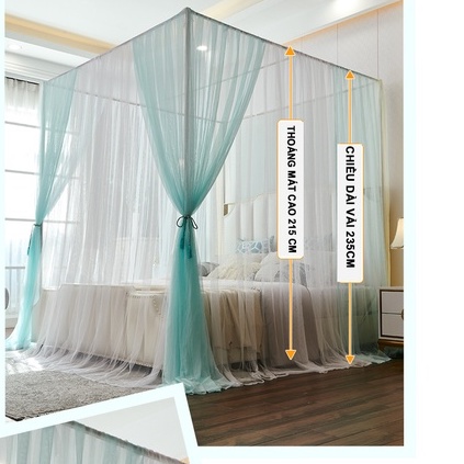 Mùng ngủ cao cấp EASY DREAM màn khung chống muỗi không khoan tường , chống côn trùng hàng chính hãng Easy Dream