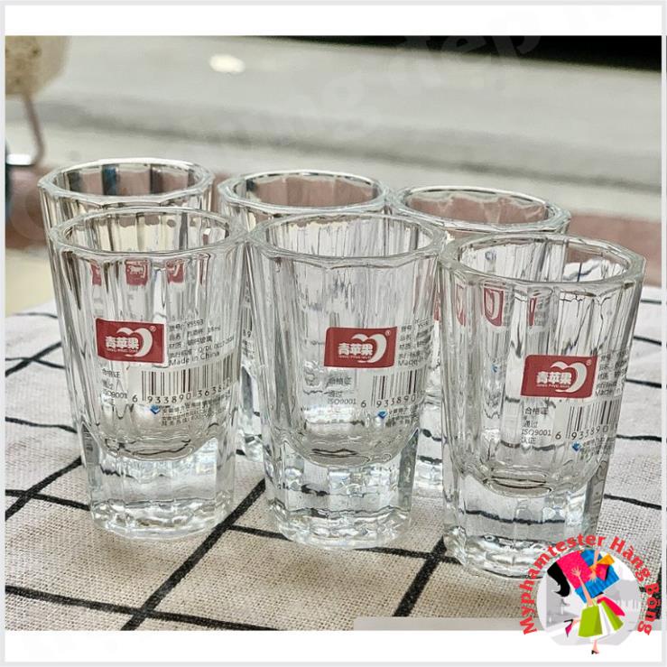 Bộ 6 chén uống rượu Deli gân cao cấp 18ml #5593