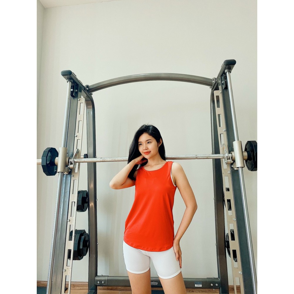 Áo tank top xoắn lưng khoe dáng sexy (đồ tập gym-yoga-zumba nữ)