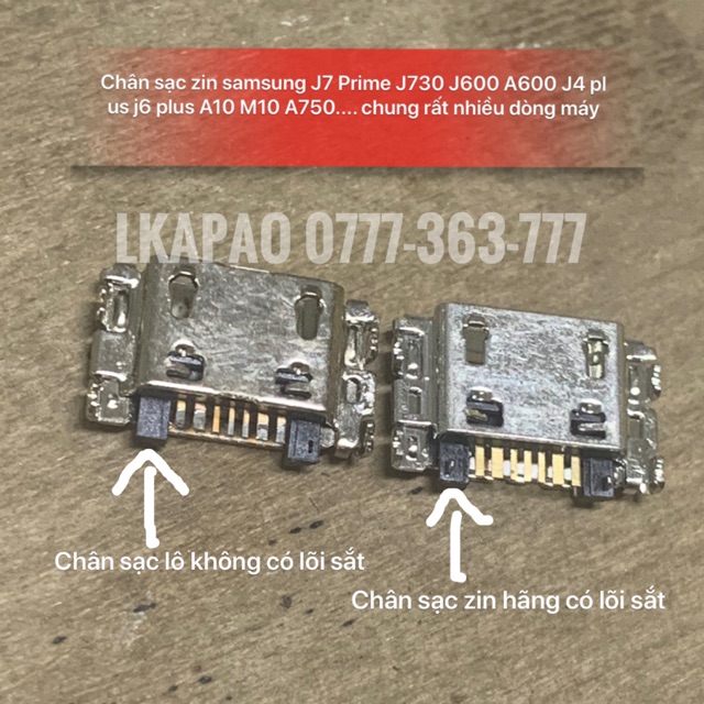 Chân Sạc Zin Samsung J7 Prime J7 Pro J600 A600 A10 M10 A750 J4Plus J6Plus.....dùng Chung Rất Nhiều Dòng Máy