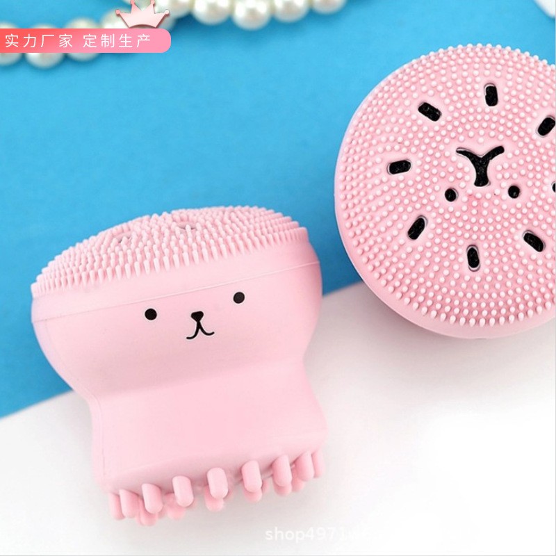 Dụng cụ rửa mặt, massage, tẩy tế bào chết bằng silicon hình Bạch Tuộc cực xinh | BigBuy360 - bigbuy360.vn