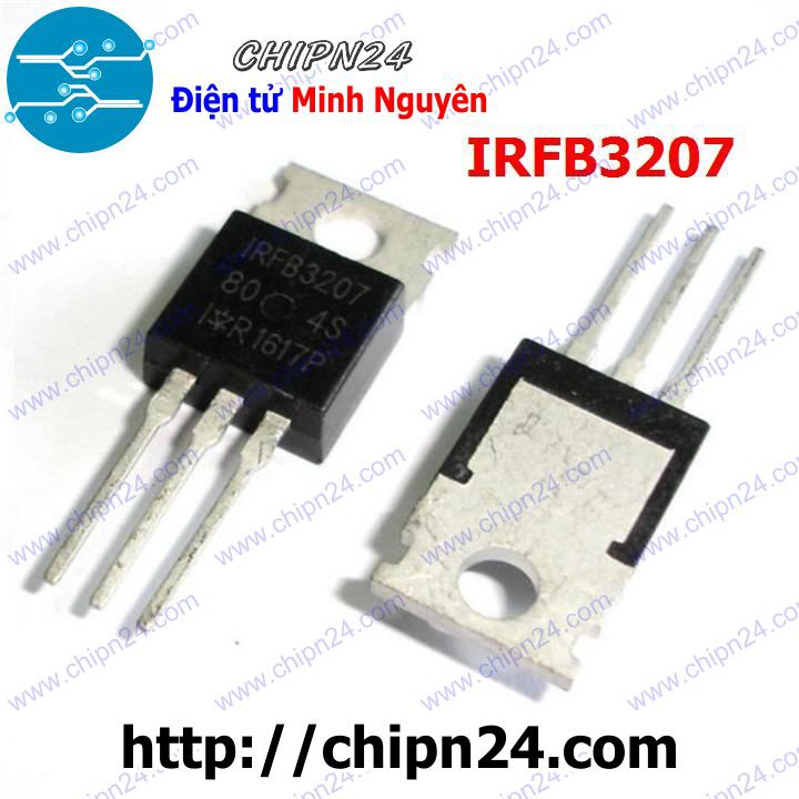 [1 CON] Mosfet IRFB3207 TO-220 75V 180A Kênh N (IRFB3207PBF FB3207 3207)
