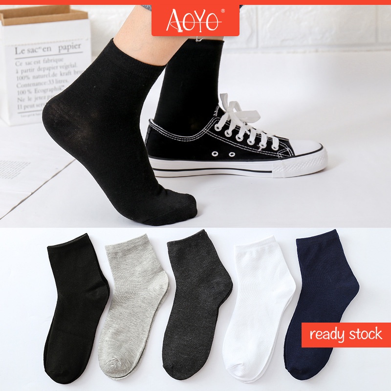 Vớ cotton ZTAIXIELUA màu sắc đơn giản thời trang cho nam