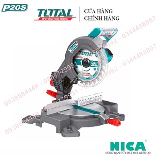 Máy cắt nhôm total tms2001 thiết bị cắt nhôm dùnpin 20v, tốc độ không tải 3000rpm, 24 răng loại mỏng