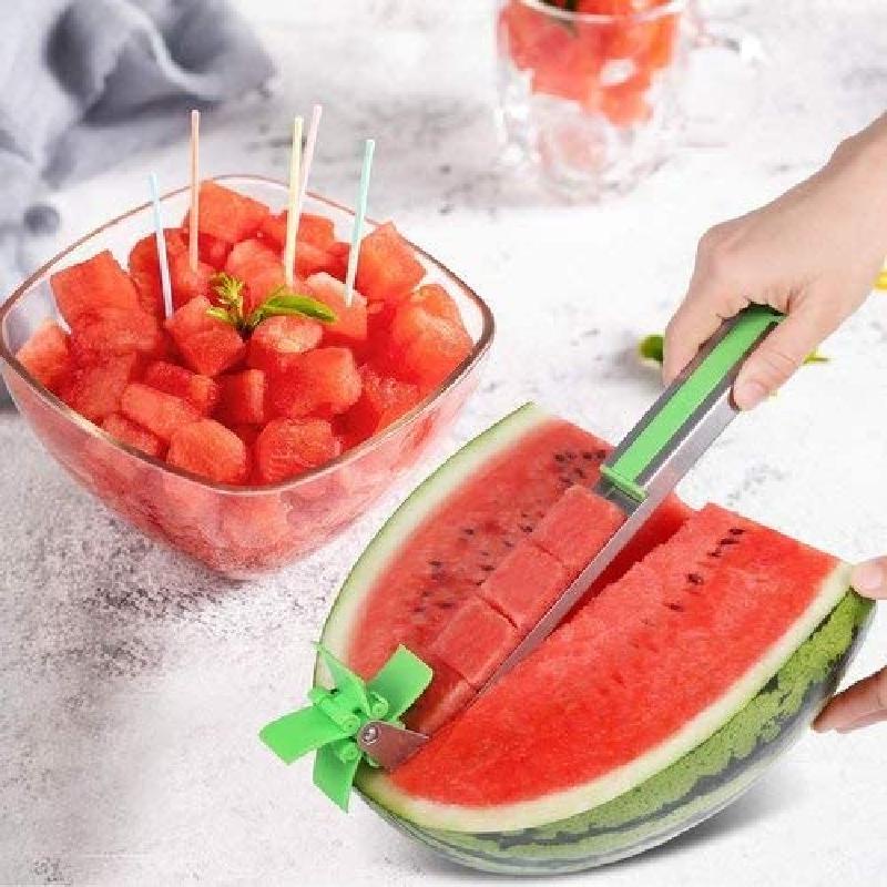 Dụng Cụ Cắt Dưa Hấu ANAEAT Bằng Thép Không Gỉ Làm Salad Tiện Dụng Cho Nhà Bếp