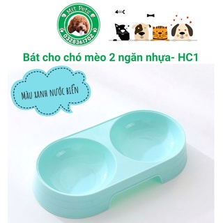 Bát ăn đôi cao cấp cho chó mèo