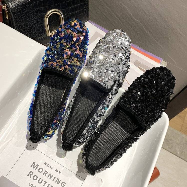 [in stock] fashion leather shoes girl trend net red flash sandals women's shoes single shoes | BigBuy360 - bigbuy360.vn