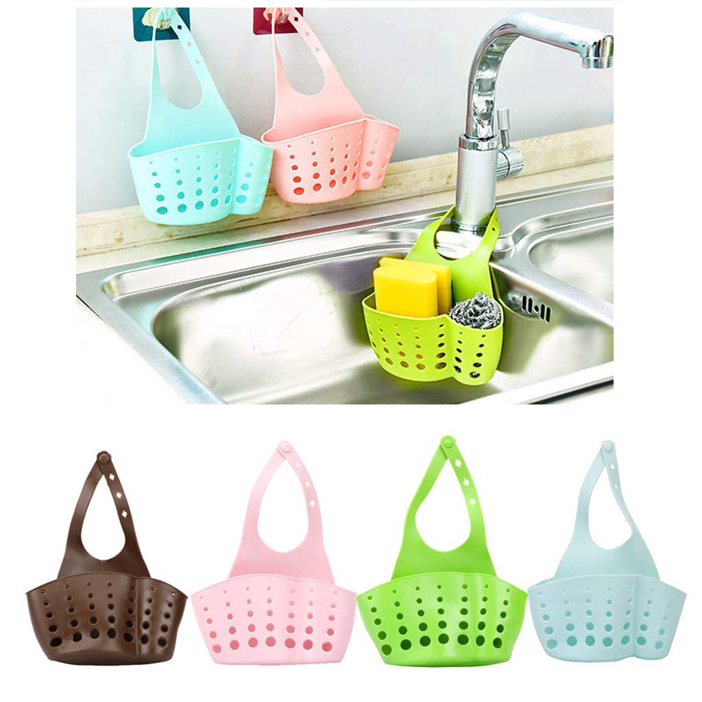 Giá Đỡ Đựng Mút Rửa Chén / Đồ Dùng Ráo Nước Treo Bồn Rửa Nhà Bếp / Nhà Tắm