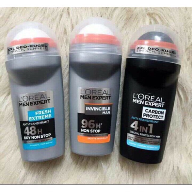 Lăn khử mùi nam Loreal Men Carbon Đức chống ố vàng đến 96h, lăn nách nam - Gemizy Shop