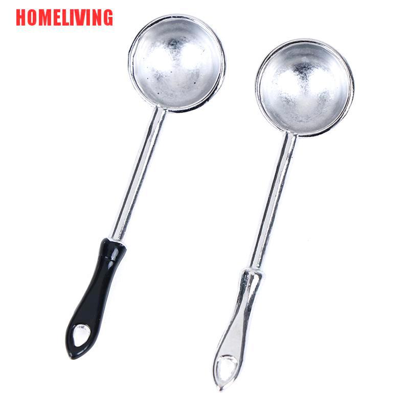 Bộ 2 Muỗng mini Tỉ Lệ 1: 12 Dùng Cho Nhà Búp Bê