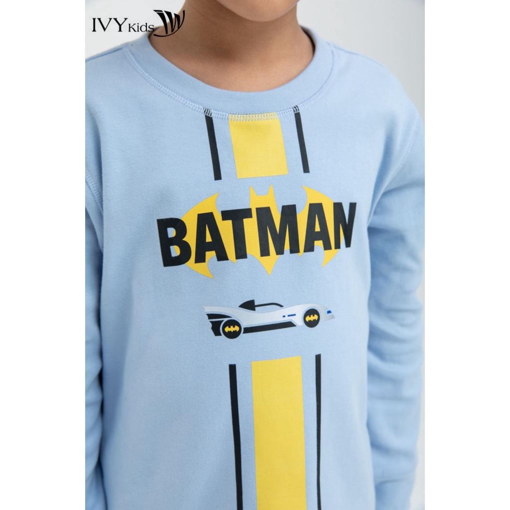 Áo thun bé trai in hình batman IVY moda MS 58K1189