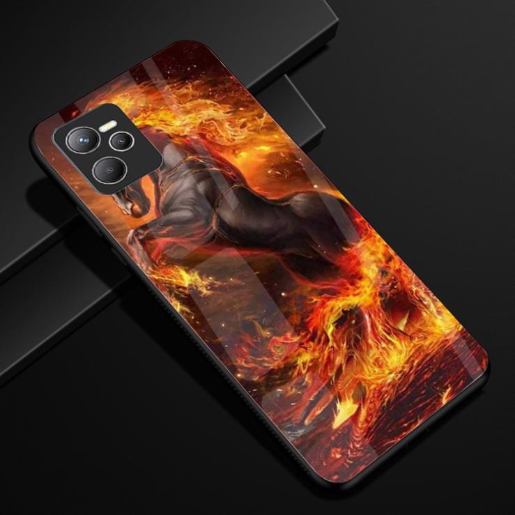 Ốp Lưng REALME C35 / Narzo 50A Prime mặt kính cường lực chống bể cao cấp thiết kế Độc Quyền