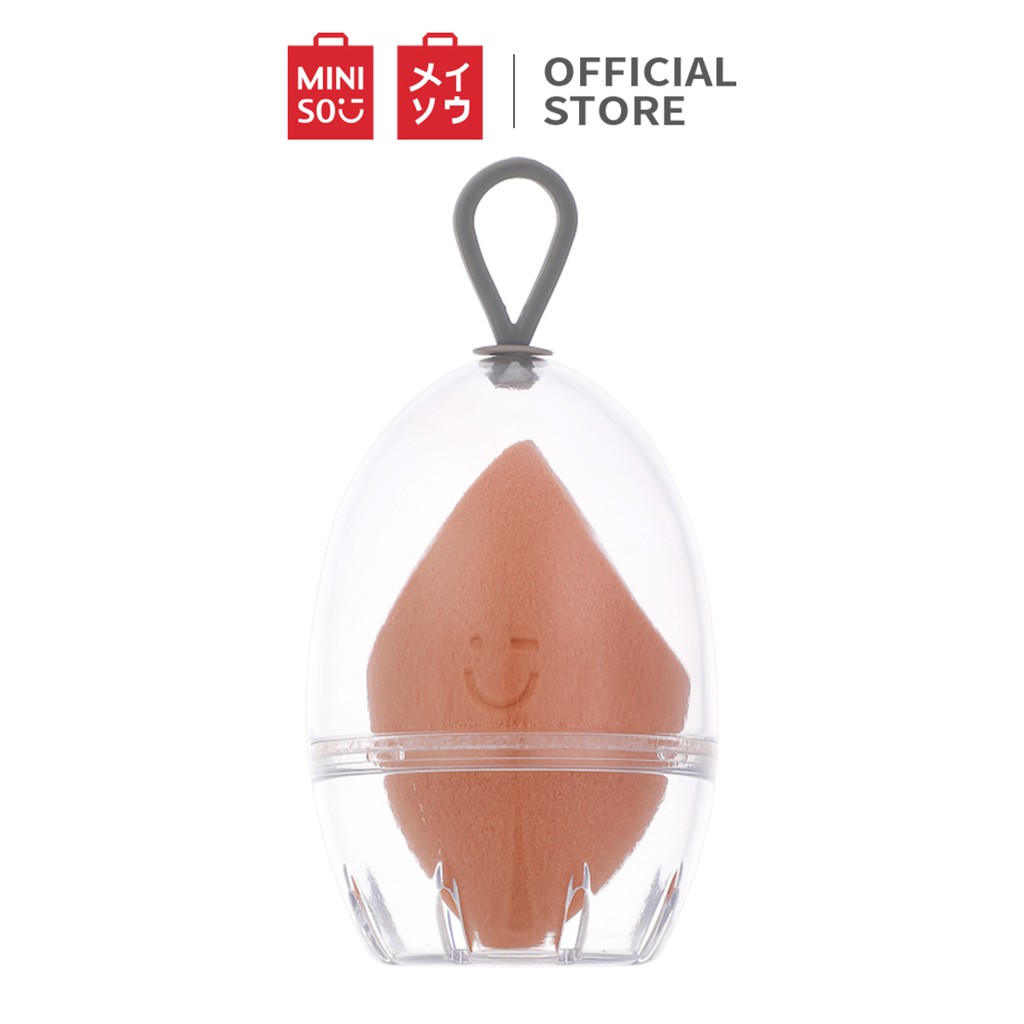 Bông trang điểm dạng giọt nước (Travel case) Miniso