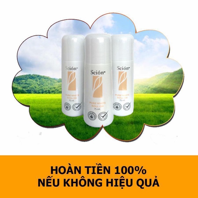 LĂN KHỬ MÙI SCION Nuskin Scion Pure White Roll On Freeship Lăn Nách Scion