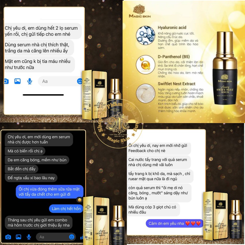 SERUM YẾN TƯƠI SIÊU CĂNG BÓNG _ MAGIC SKIN MẪU MỚI 2020 | BigBuy360 - bigbuy360.vn